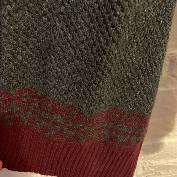 Merona Knit Long Gray Sweater with Hood - Picture 4 of 5